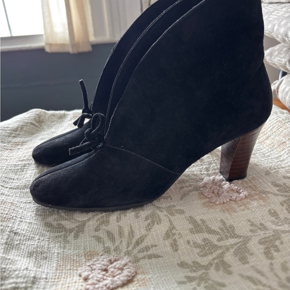 Vintage Hill & Dale Black leather Ankle Boots – Size 7.5 Narrow